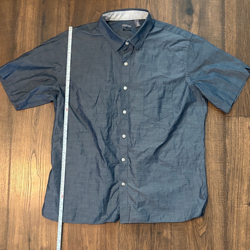 Van Heusen Navy Casual Button Down Shirt